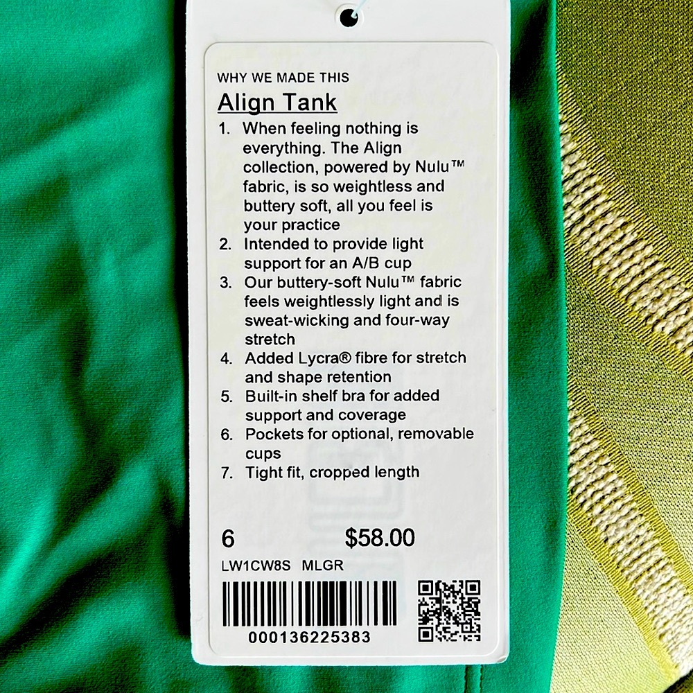 LULULEMON ALIGN TANK